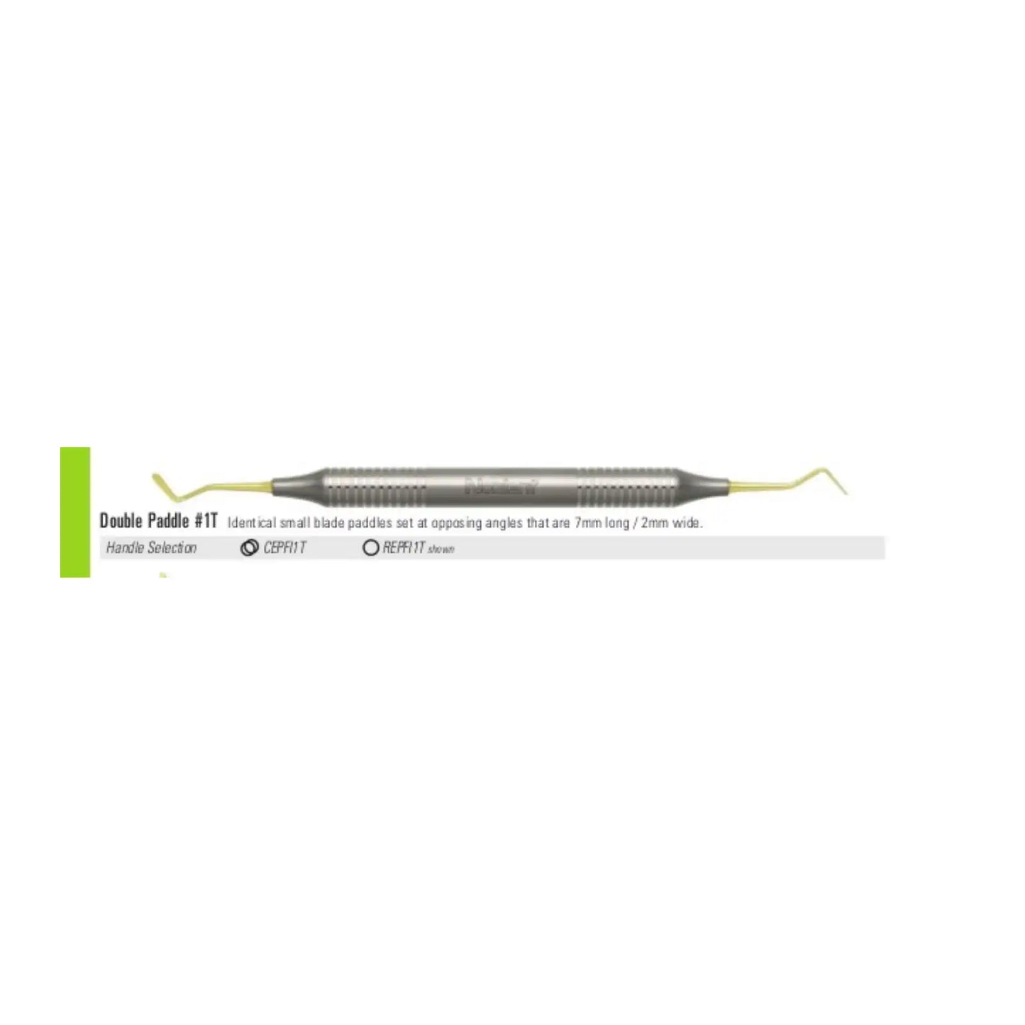 Composite Placement DE TiN Coated Double Paddle #1 DuraLite ColorRings