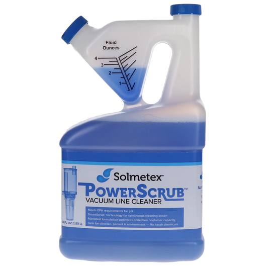 Solmetex - PowerScrub Vacuum Line Cleaner Case Kit 64oz (case of 4)