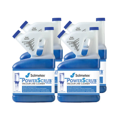 Solmetex - PowerScrub Vacuum Line Cleaner Case Kit 64oz (case of 4)