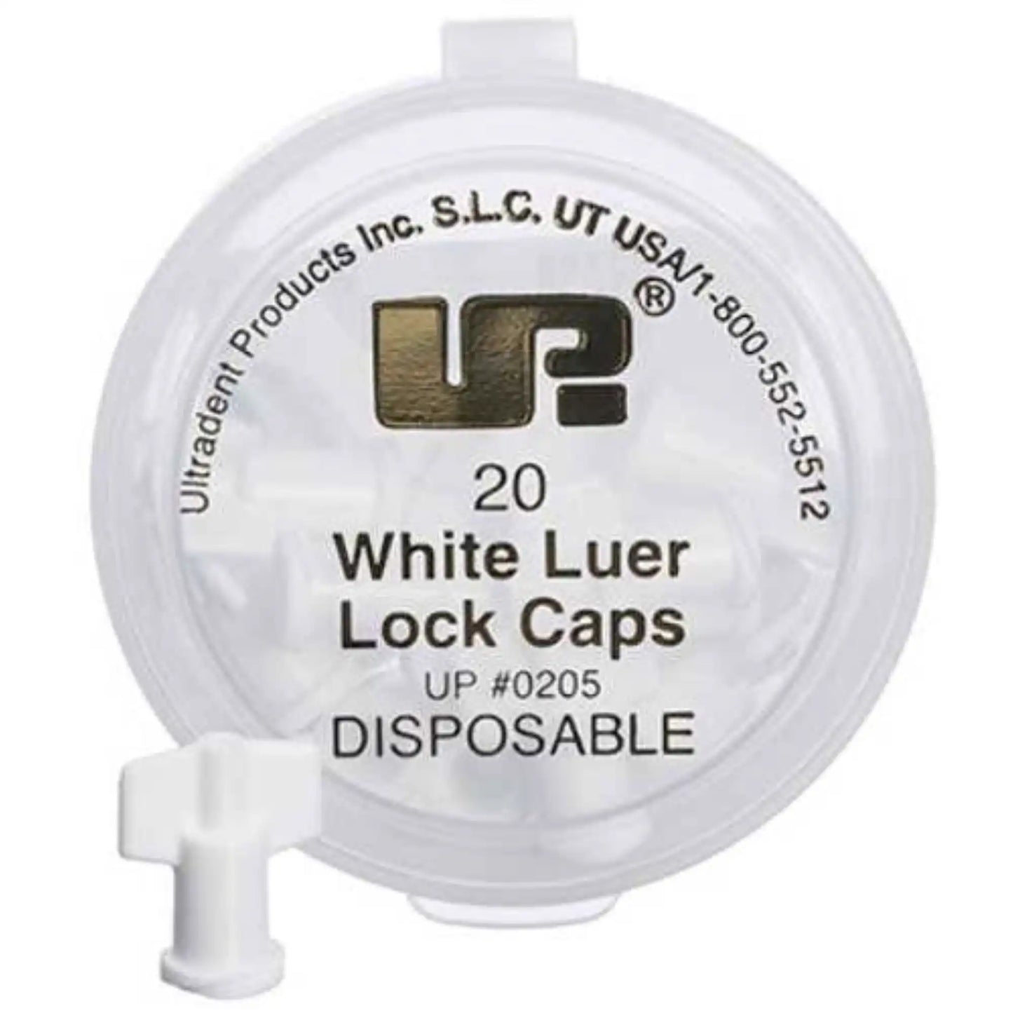 Ultradent - Luer Lock Caps White 20pk