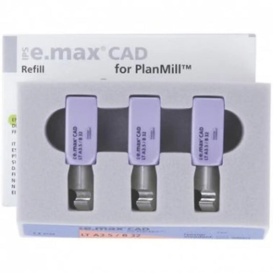 Ivoclar - IPS e.max CAD PlanMill, LT, B32 A3, 5/Pack