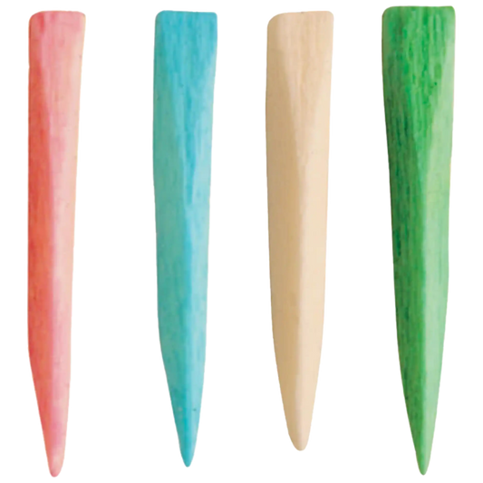 Clinicians Choice - Contoured Wood Wedges Assorted Starter Kit - 400 wedges (150 - 11mm, 100-12mm, 100 -13 mm, 50- 15 mm)