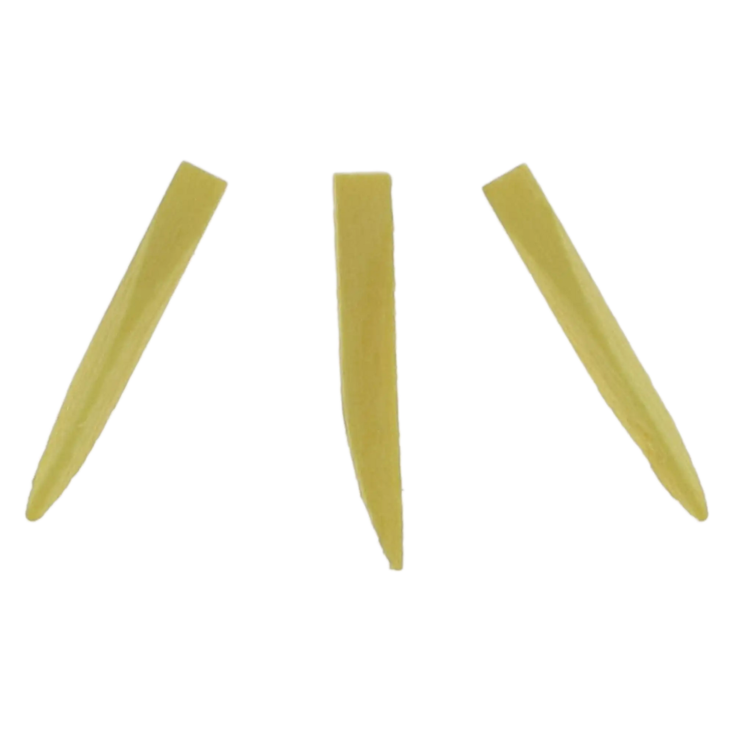 Clinicians Choice - Contoured Wood Wedges Refill 100 pack - one size per box (Minimum Qty Order 25) Yellow 15 mm
