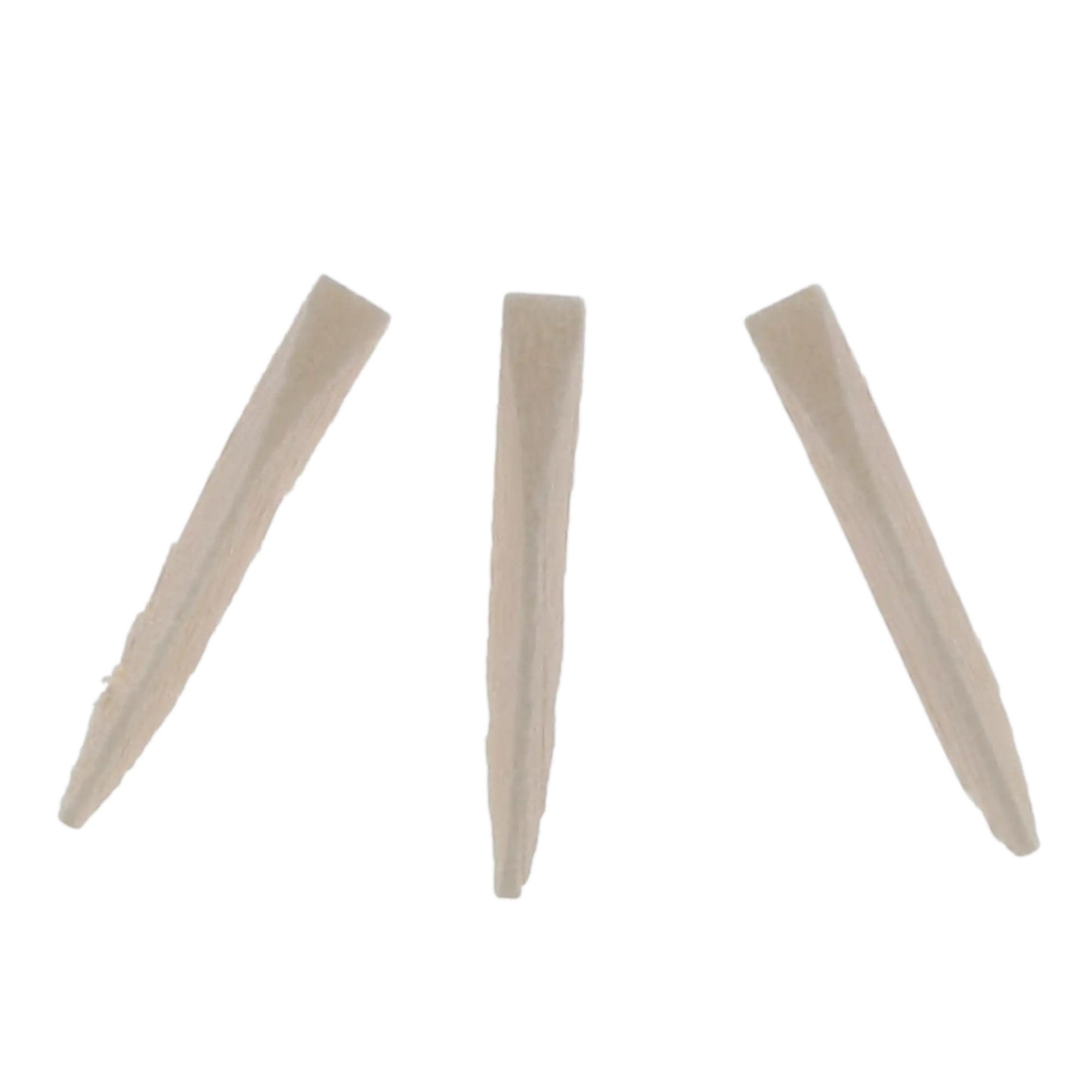 Clinicians Choice - Contoured Wood Wedges Refill 100 pack - one size per box (Minimum Qty Order 25) White 17 mm