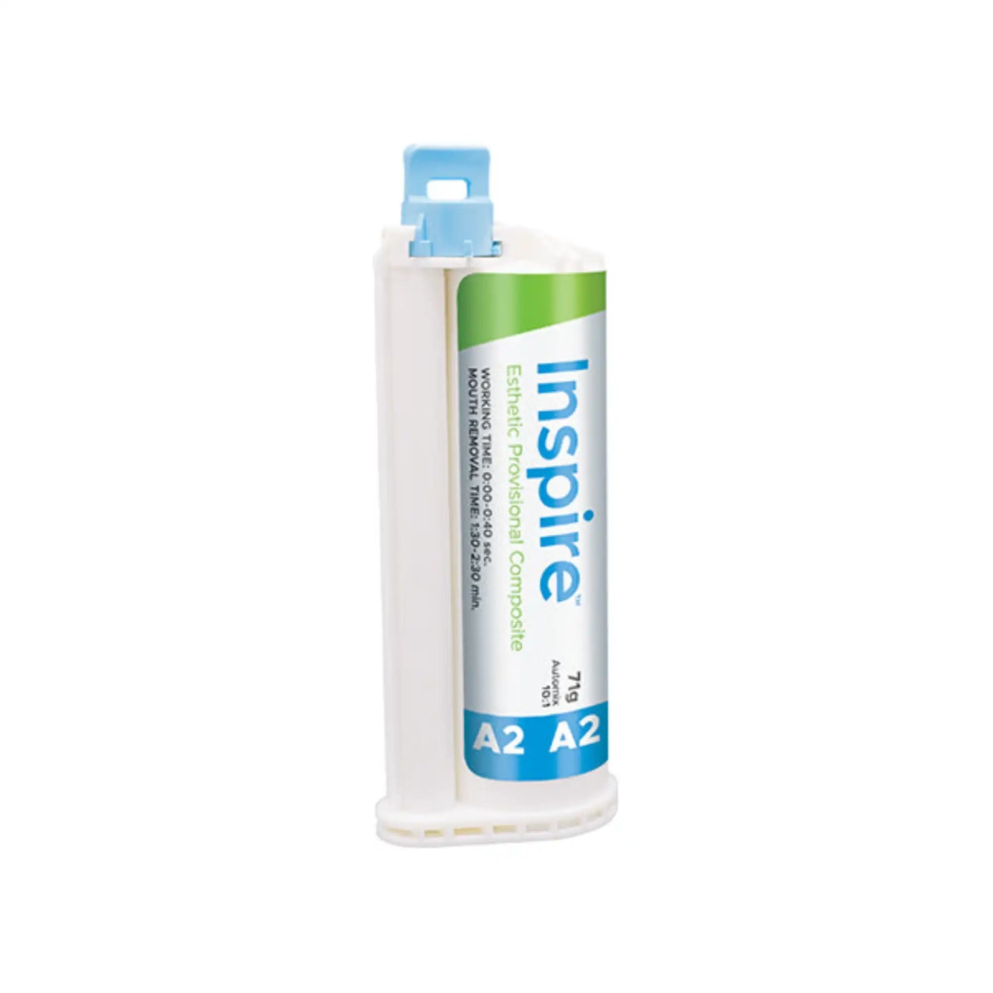Clinicians Choice - INSPIRE Cartridge A2 (71g cartridge, mixing tips, instructions, MSDS)