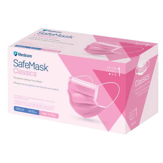Medicom - SafeMask Classics Earloop Masks L1 50/Box Pink