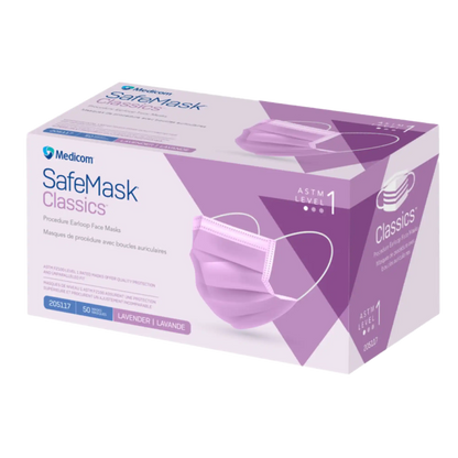 Medicom - SafeMask Classics Earloop Masks L1 50/Box Lavender