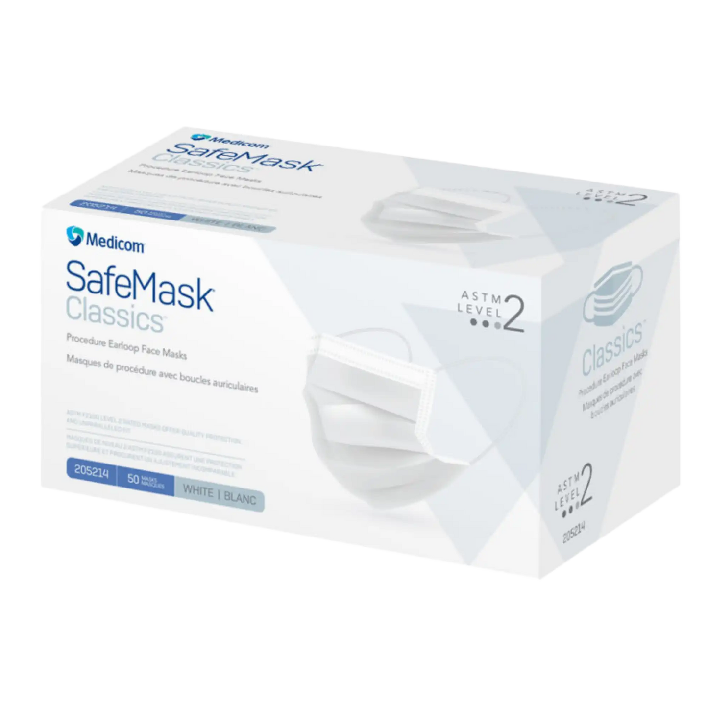 Medicom - SafeMask Classics Earloop Masks L2 50/Box White