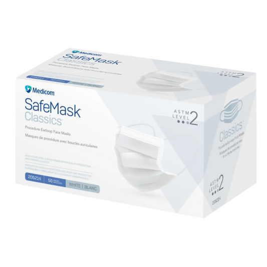 Medicom - SafeMask Classics Earloop Masks L2 50/Box White