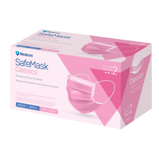 Medicom - SafeMask Classics Earloop Masks L2 50/Box Pink **Discontinued