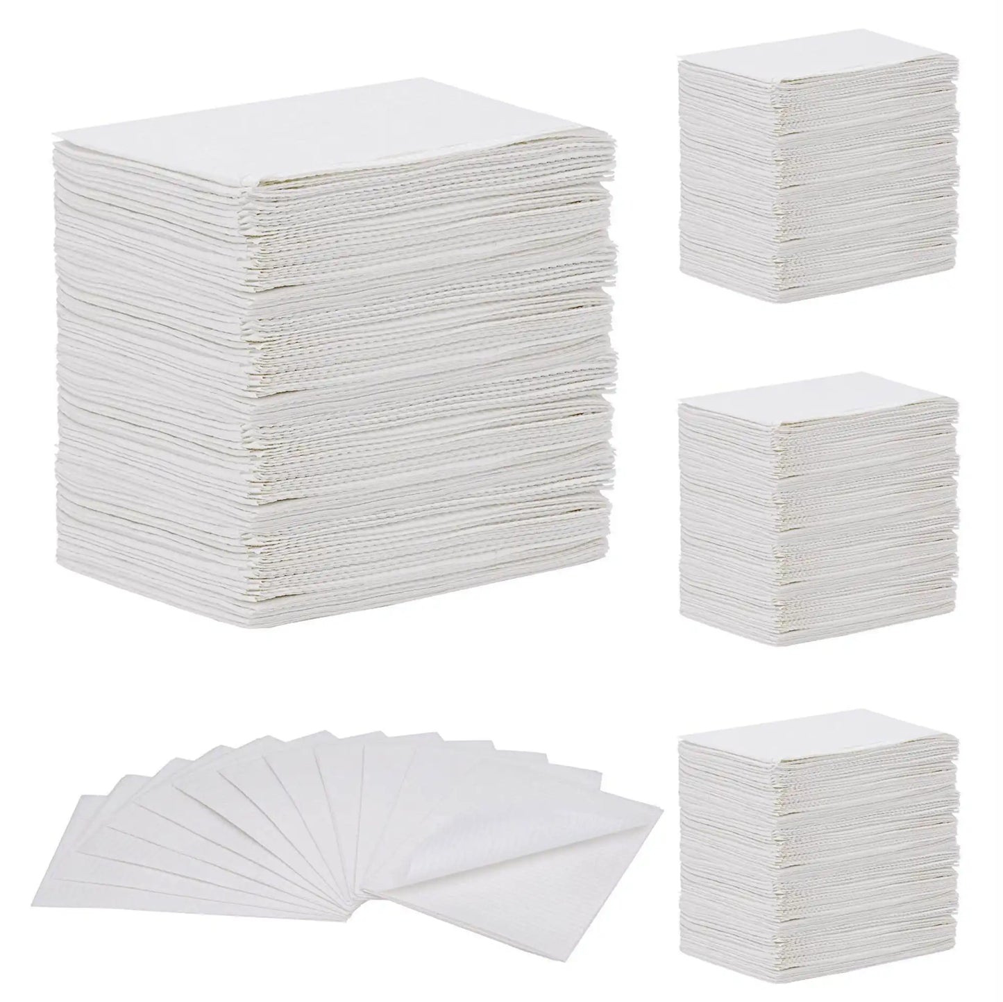 Medicom - SafeBasics Dry-Back Plus Bibs 3-Ply 13x18 500/Cs White