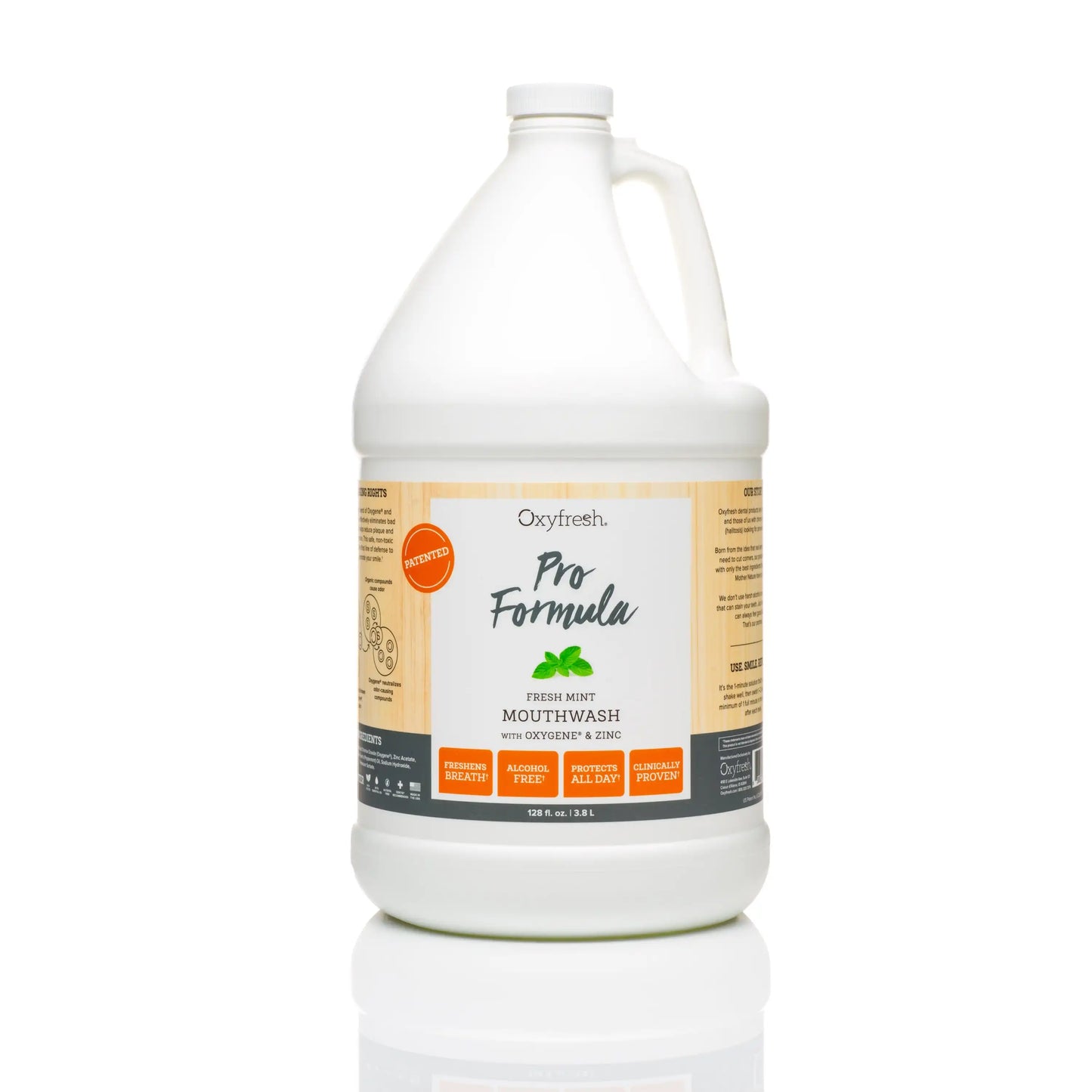 Oxyfresh - Pro Formula Fresh Mint Mouthwash, 1 gal (Pump Included)