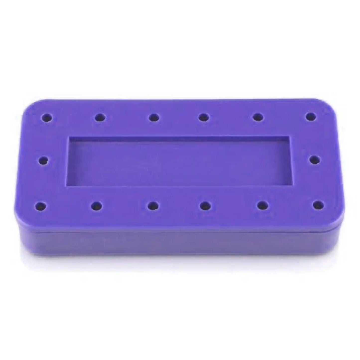 Plasdent - Rectangular Bur Block - Spectrum Purple, 14 Burs Capacity. Magnetic **Discontinued see PLA-400BRS-10