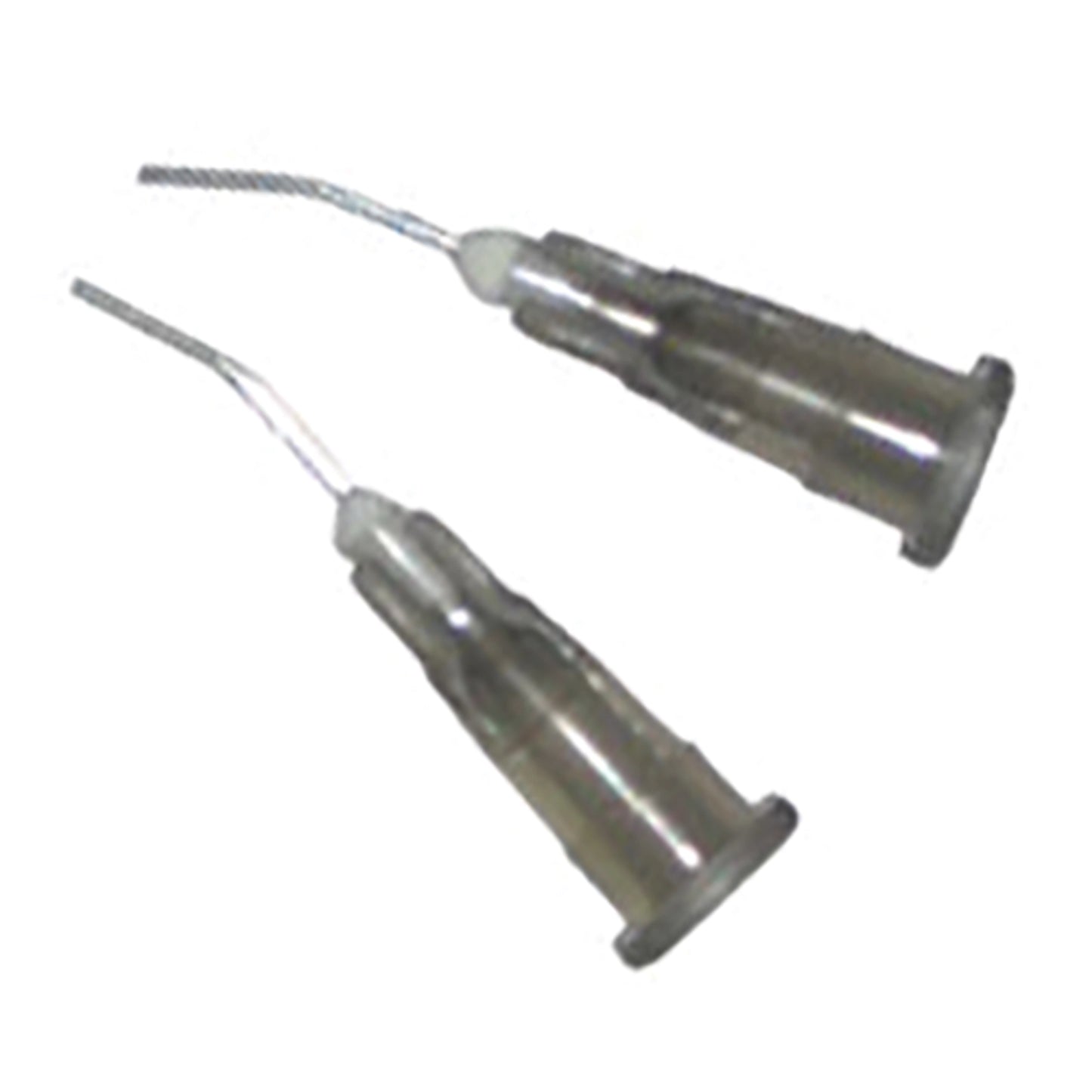 Plasdent - 22 ga Pre-Bent Luer Lock Dispensing Tips, Gray 100/Bag