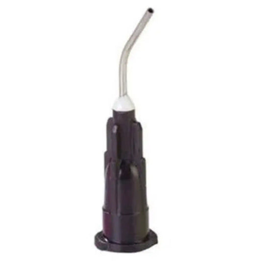 Plasdent - 27 ga Pre-Bent Luer Lock Dispensing Tips, Black, 100/Bag