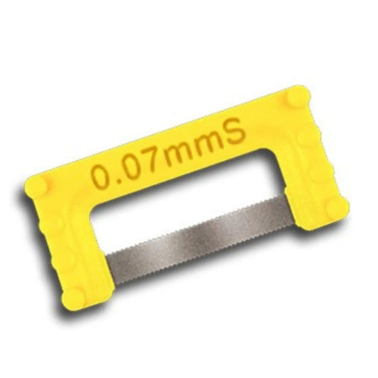 ContacEZ - IPR Strip System Yellow Starter Single XF Serrated 0.07mm 8/Pk