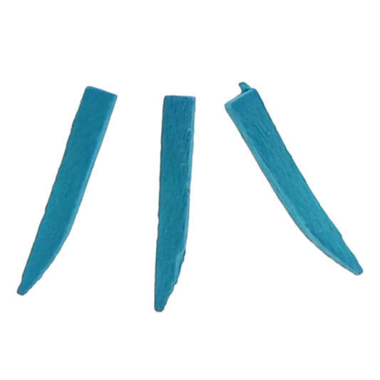 Clinicians Choice - Contoured Wood Wedges Refill 100 pack - one size per box (Minimum Qty Order 25) Blue 12 mm
