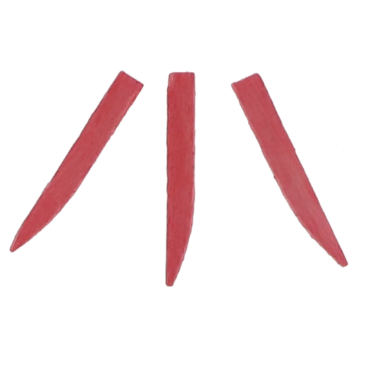 Clinicians Choice - Contoured Wood Wedges Refill 400 pack - one size per box (Minimum Qty Order 12) Pink 11 mm