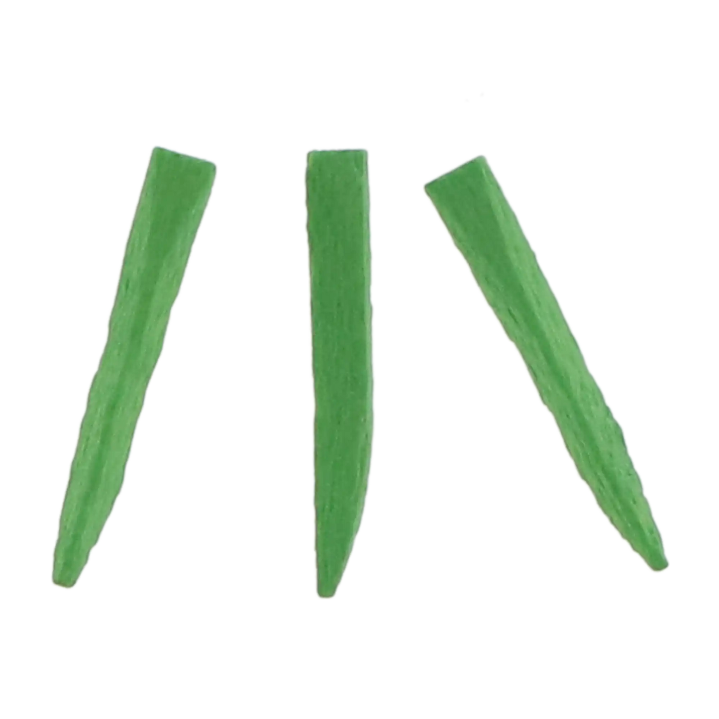 Clinicians Choice - Contoured Wood Wedges Refill 400 pack - one size per box (Minimum Qty Order 12) Green 13 mm