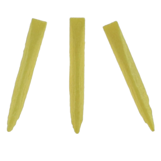 Clinicians Choice - Contoured Wood Wedges Refill 400 pack - one size per box (Minimum Qty Order 12) Yellow 15 mm