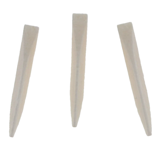 Clinicians Choice - Contoured Wood Wedges Refill 400 pack - one size per box (Minimum Qty Order 12) White 17 mm