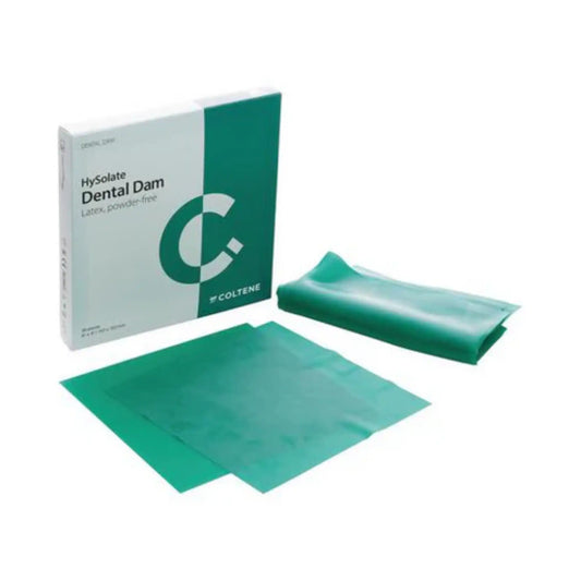 Coltene - HySolate Latex Dental Dam 5x5 Green Thin 52/Pk (Replaces H02141)