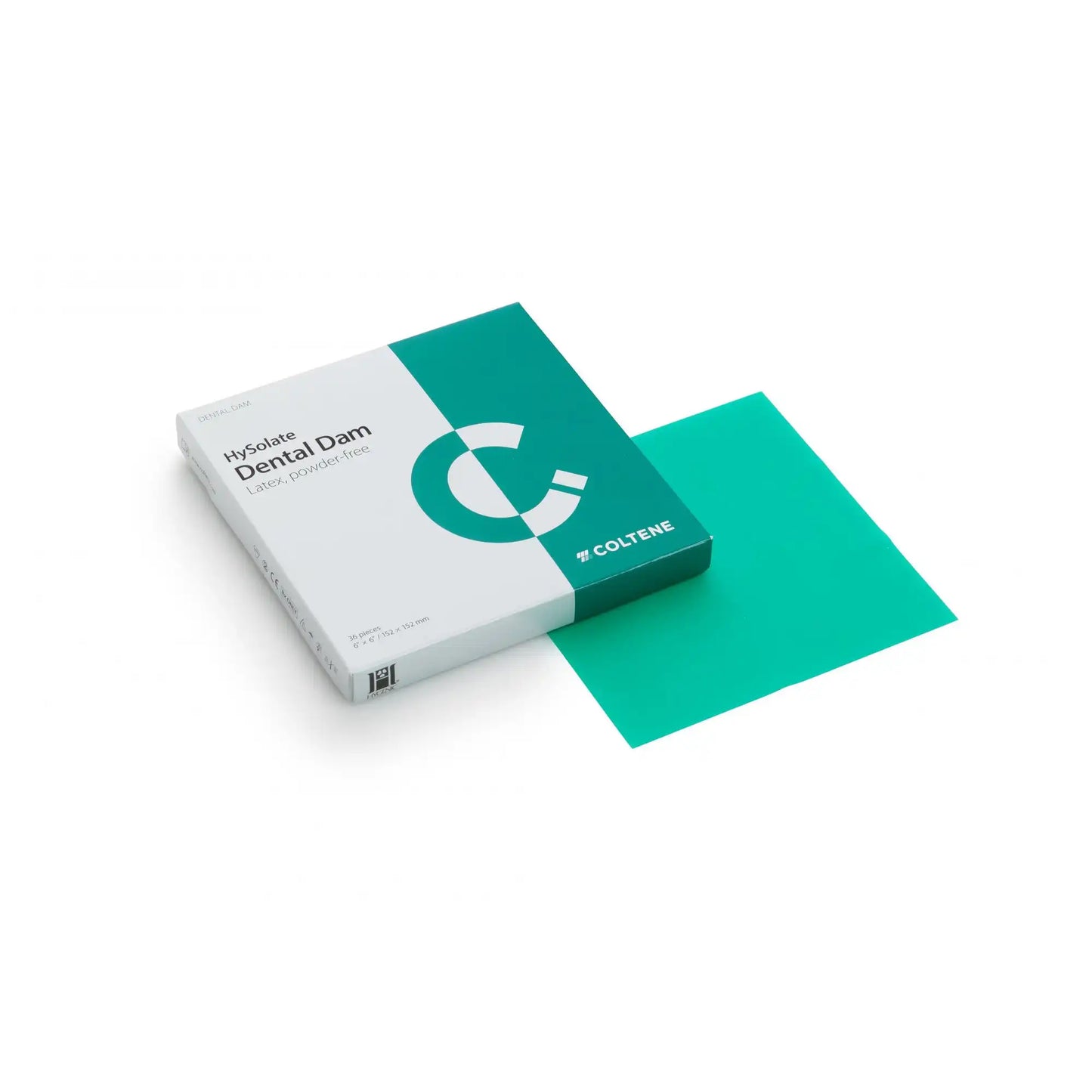 Coltene - HySolate Latex Dental Dam Green heavy 152x152, 36 pcs - (Replaces H02148)
