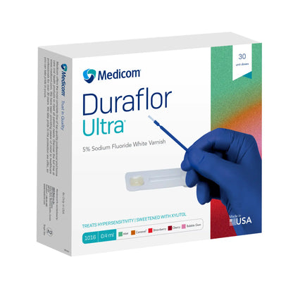 Medicom - Duraflor Ultra 5% Sodium Fluoride Varnish 0.4mL x 30 Bubble Gum