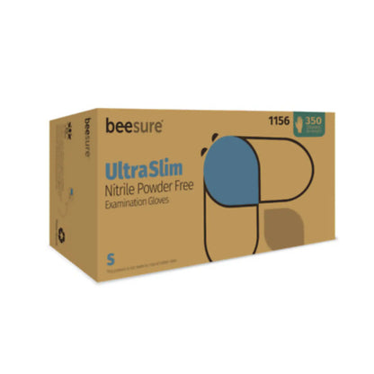 Cranberry - BeeSure UltraSlim Nitrile Gloves 350/Box Small