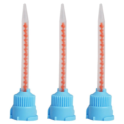 3D - Mixpac - Mixing Tips T-Style Temp C&B Material (Blue & Orange) 50/Pk (Loose)