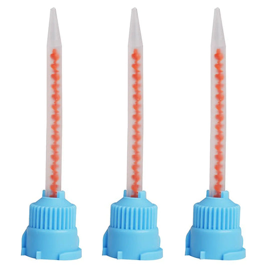 3D - Mixpac - Mixing Tips T-Style Temp C&B Material (Blue & Orange) 50/Pk (Loose)