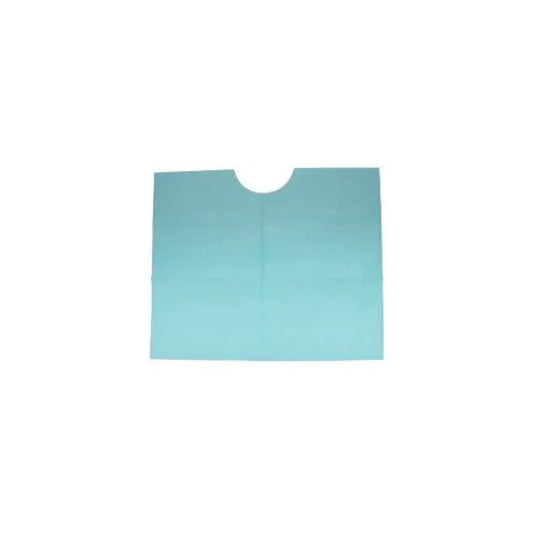 Tidi - Contour Neck Bib 18x22 3-Ply Green 400/Cs