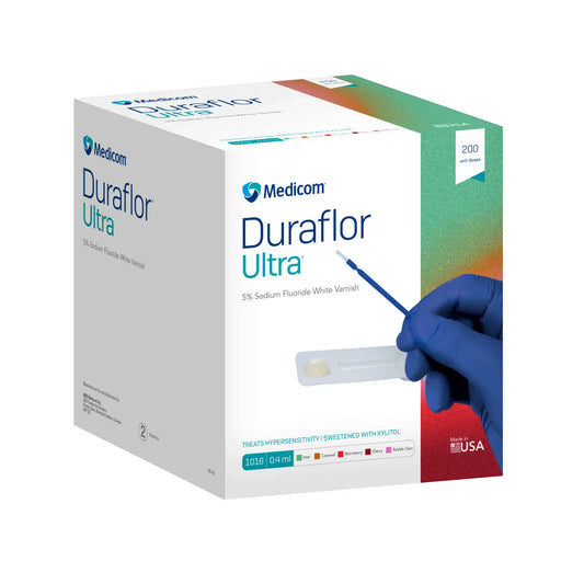 Medicom - Duraflor Ultra 5% Sodium Fluoride Varnish 0.4mL x 200 Bubble Gum