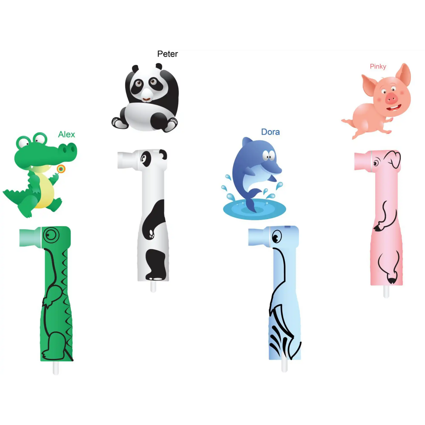 FUNimals Disposable Prophy Assorted 500/Pk