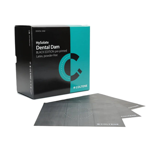 HySolate Latex Dental Dam 6x6 Black Printed Medium 360/Pk