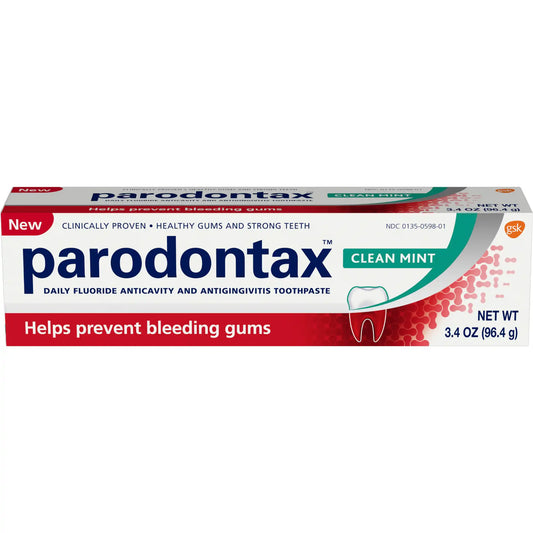Parodontax? Clean Mint Toothpaste, 3.4 oz. tube,  6/pkg, 2 pkg/cs (12 tubes total)