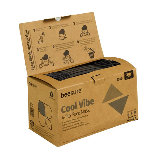 Vibe Face Masks ASTM 3 50/Bx Cool Grey