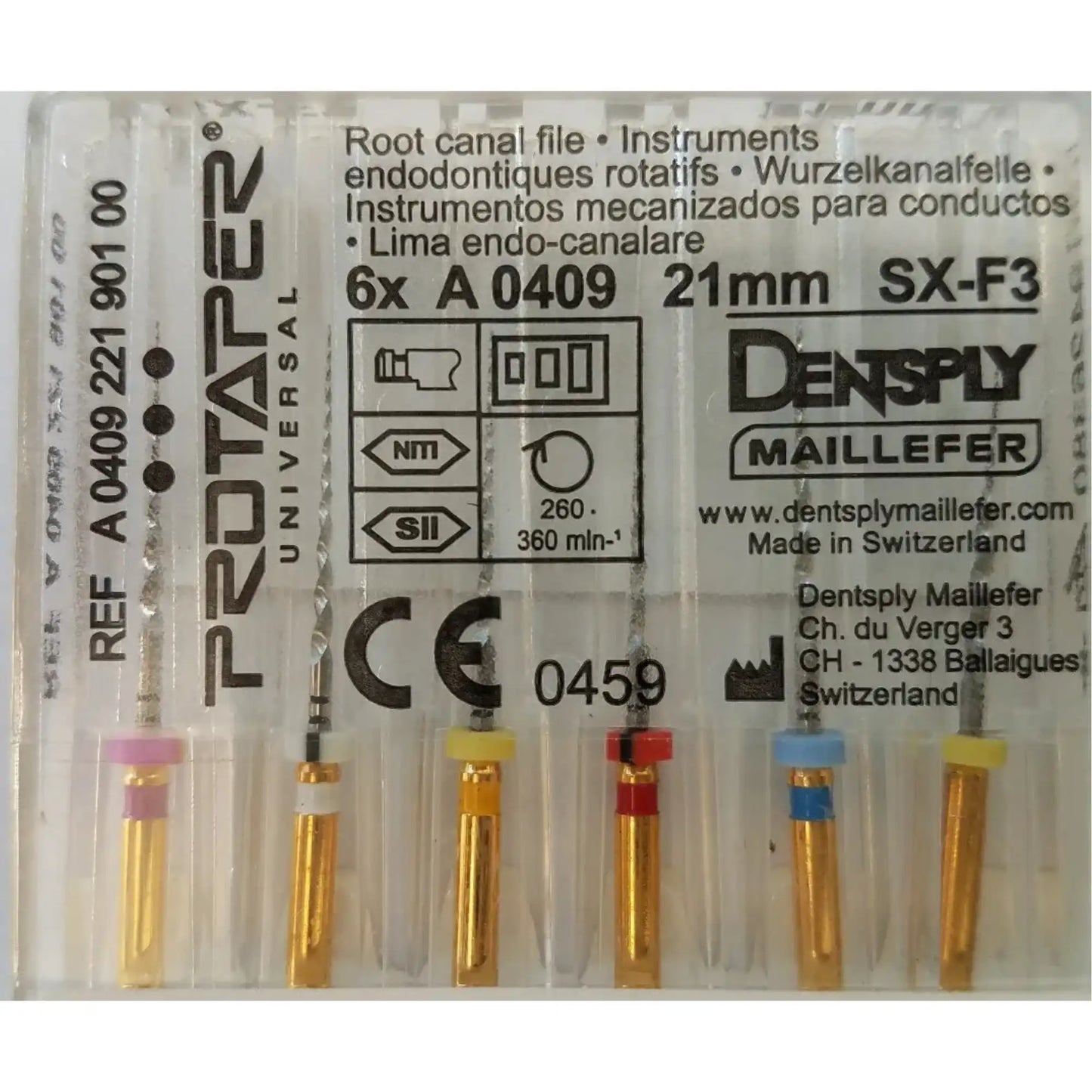 Dentsply - ProTaper?Universal Rotary File 21mm Assorted - (USA code PTURAS21)