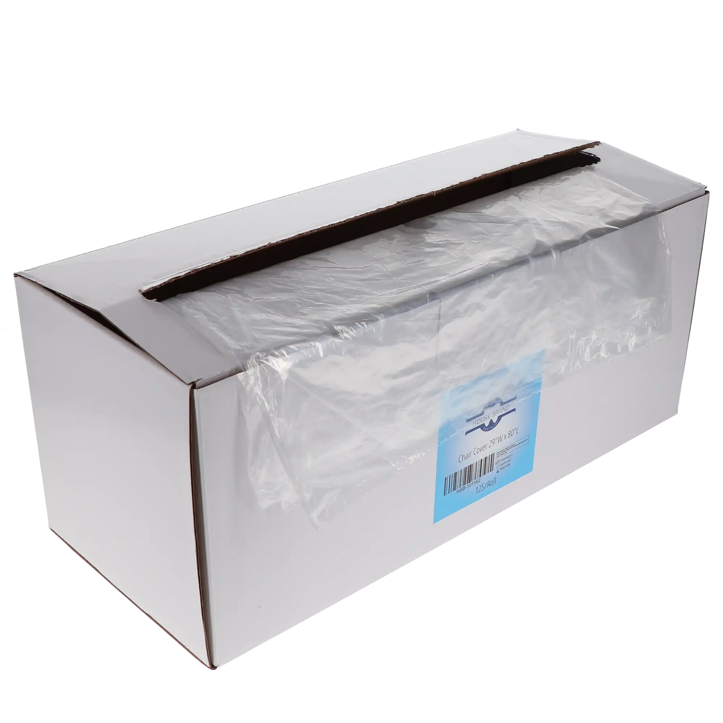 HSB - Chair Cover/Sleeve Full, Poly - 29"W x 80"L - Clear, 125 / Roll - (Equiv PS3850)