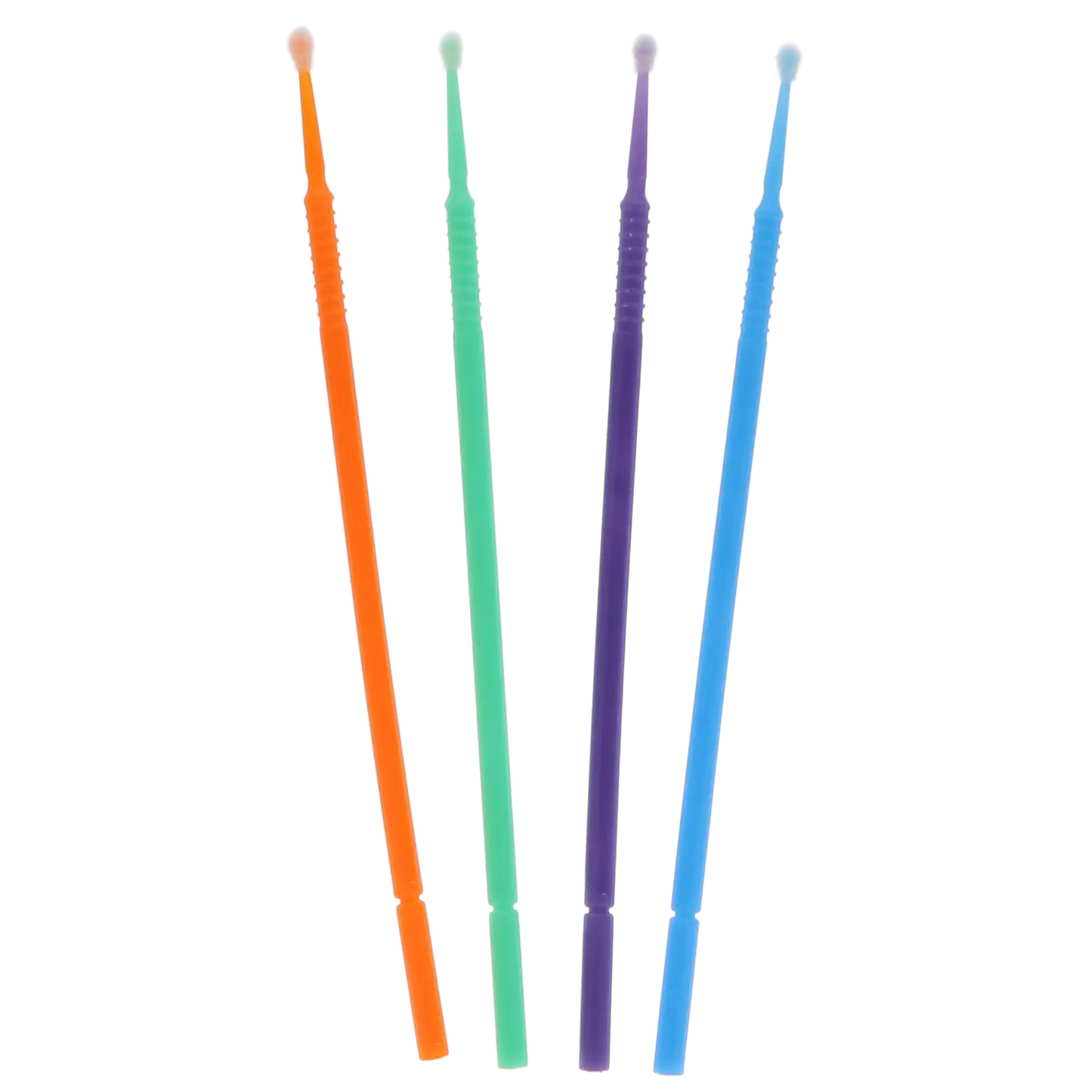 HSB - Micro-Brush Disposable Applicators, Regular, Assorted (Blue Green Orange Purple), 4 x 100/Pk