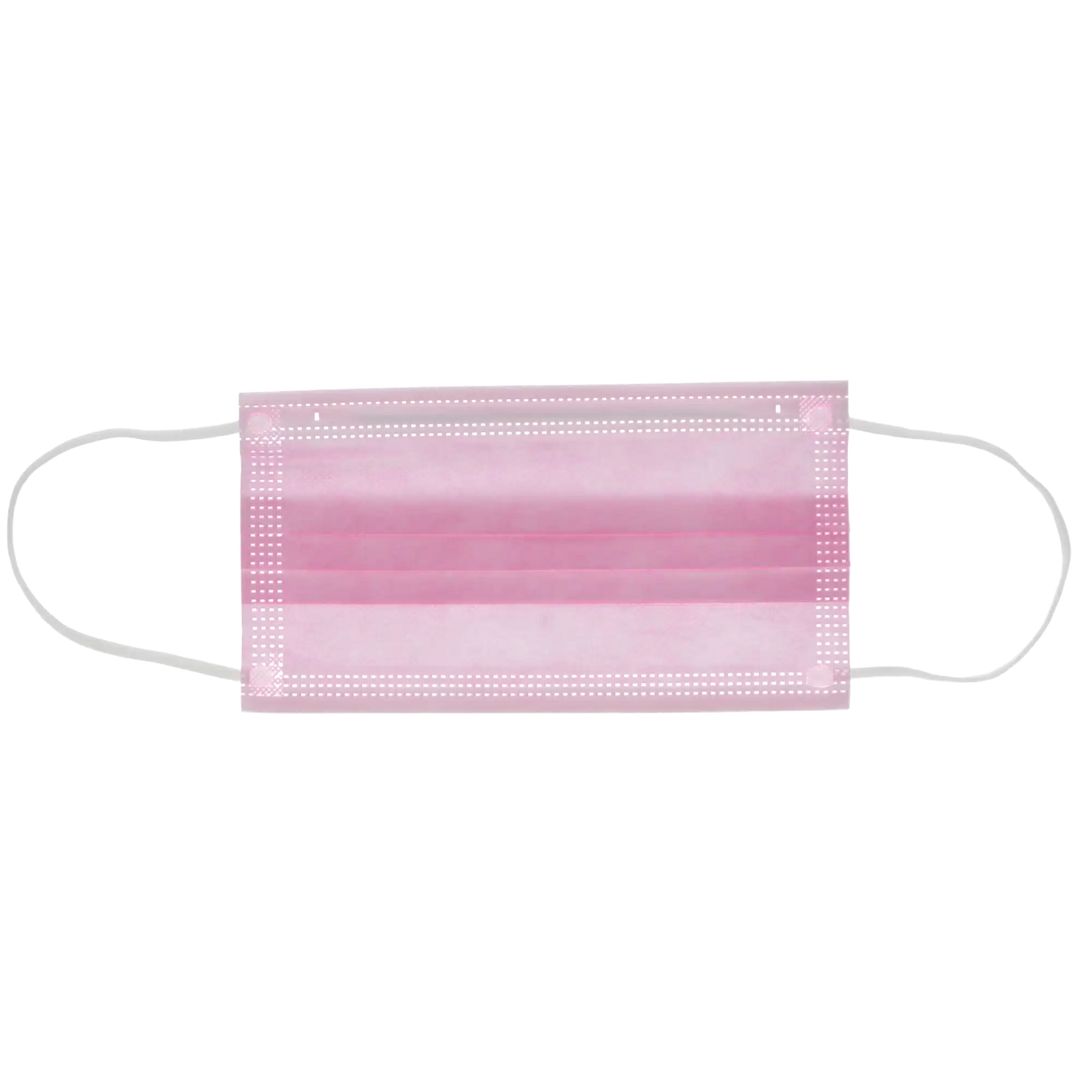HSB - Earloop 3-PLY Masks 50/Bx ASTM 2 Pink BFE=>98, PFE=>98, Synthetic Blood 120 mmHg