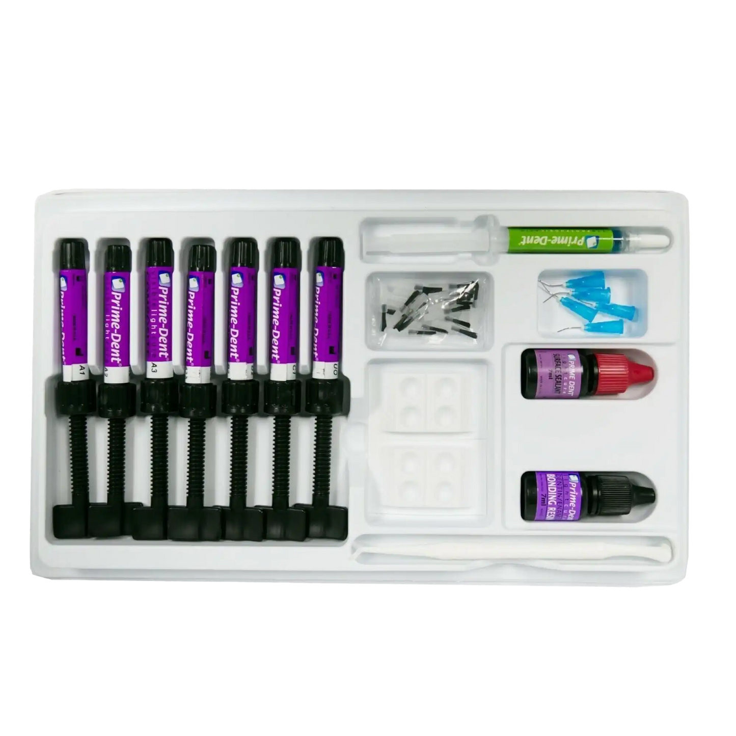 Prime-Dent - Micro-Hybrid Composite 7 Assorted Syringe Kit, VLC
