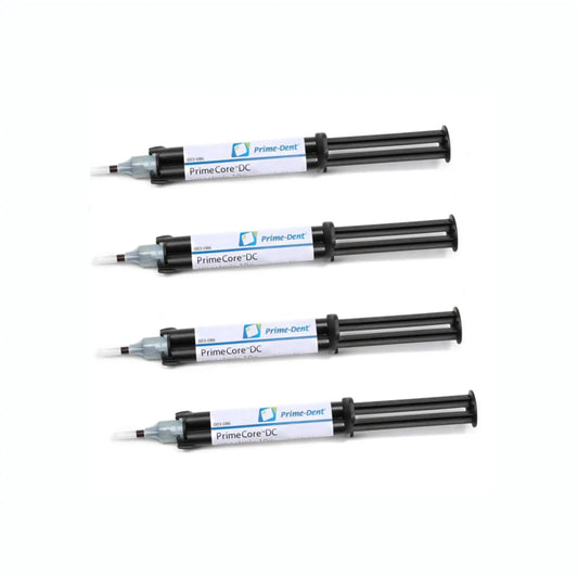 Prime-Dent - Prime Core DC Automix Dual Cure Core Build-Up Material, Shade Blue, Syringe Kit. Includes: