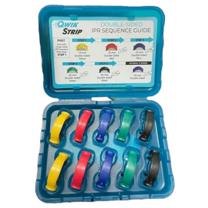 QwikStrip - Double-Sided Assorted Abrasive Strips, 10-pc Kit.