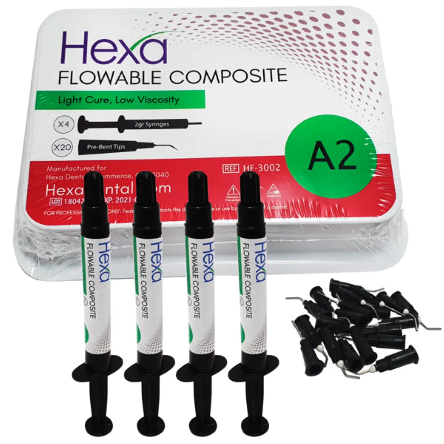 Hygedent - Flowable Composite, Kit 4 Syringes,  A2, HF-3002