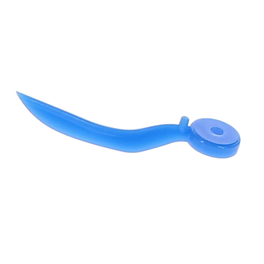 HSB - Dental Wedge with Hole - X-Small (11mm), Plastic, Blue. Pack of 100