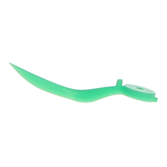 HSB - Dental Wedge with Hole - Small (13mm), Plastic, Green. Pack of 100