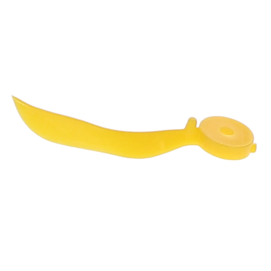 HSB - Dental Wedge with Hole - Medium (15mm), Plastic, Yellow. Pack of 100