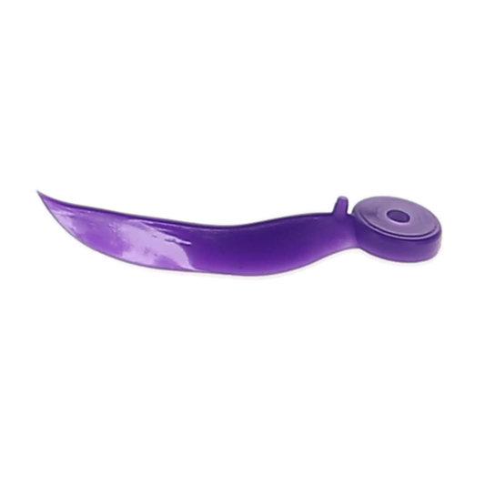 HSB - Dental Wedge with Hole - Large (17mm), Plastic, Purple. Pack of 100