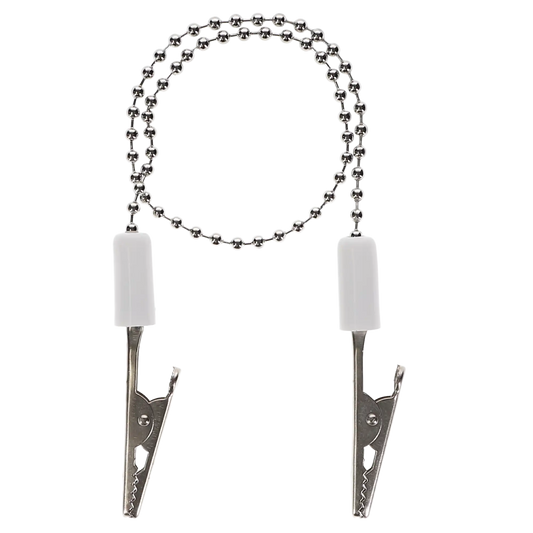HSB - Bib Clip 3/Pk Chain White